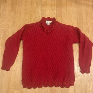 Celtic Isle made in Ireland 100% merino wool red sweater size L